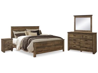 Signature Design by Ashley® Trinell King Panel Bed, Dresser, Mirror and 2 Nightstands - B446B74