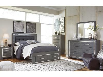 Signature Design by Ashley® Lodanna Queen Panel Storage Bed, Dresser, Mirror, Chest and Nightstand - B214B37