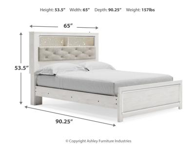 Signature Design by Ashley® Altyra Queen Bookcase Panel Bed, Dresser, Mirror and Chest - B2640B43