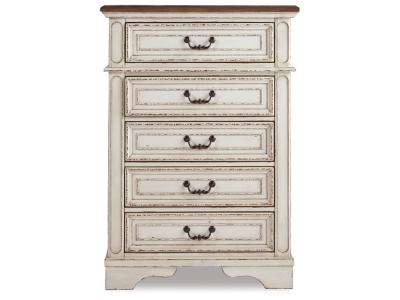Signature Design by Ashley® Realyn Queen Panel Bed, Dresser, Mirror, Chest and Nightstand - B743B46