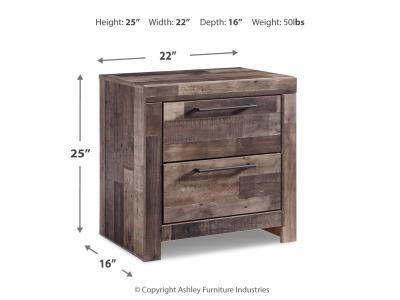 Signature Design by Ashley Derekson Queen Panel Storage Bed Dresser Mirror and 2 Nightstands - B200B61