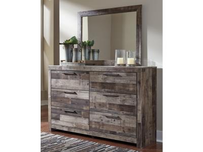 Signature Design by Ashley Derekson Queen Panel Storage Bed Dresser Mirror and 2 Nightstands - B200B61
