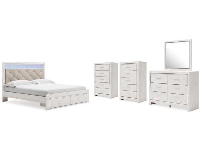 Signature Design by Ashley® Altyra King Storage Bed, Dresser, Mirror and 2 Chests - B2640B45