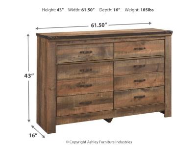 Signature Design by Ashley® Trinell Full Panel Bed, Dresser, Mirror and Nightstand - B446B78