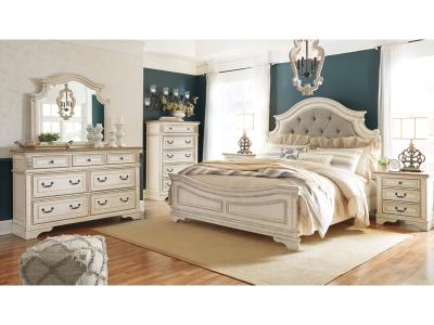 Signature Design by Ashley® Realyn King Panel Bed, Dresser, Mirror, Chest and 2 Nightstands - B743B48