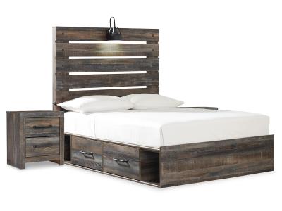 Signature Design by Ashley® Drystan Full Panel Bed and 2 Nightstands - B211B78