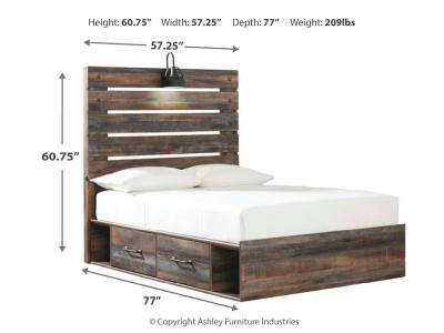 Signature Design by Ashley® Drystan Full Panel Bed and 2 Nightstands - B211B78