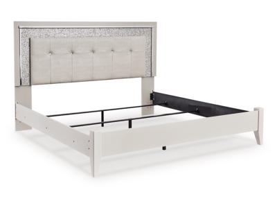 Signature Design by Ashley® Zyniden King Upholstered Panel Bed, Dresser, Mirror and Nightstand - B2114B8