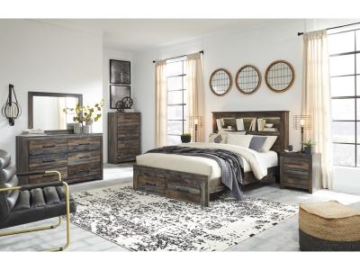 Signature Design by Ashley® Drystan Queen Bookcase Storage Bed Dresser Mirror Chest and 2 Nightstands - B211B79