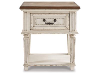 Signature Design by Ashley® Realyn Queen Upholstered Panel Bed, Dresser, Mirror and 2 Nightstands - B743B49
