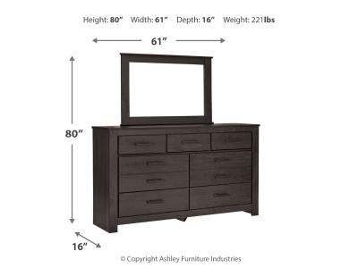 Signature Design by Ashley® Brinxton Dresser, Mirror and Nightstand - B249B14