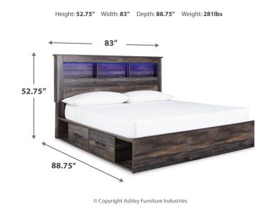 Signature Design by Ashley® Drystan King Bookcase Storage Bed, Dresser, Mirror, Chest and 2 Nightstands - B211B80