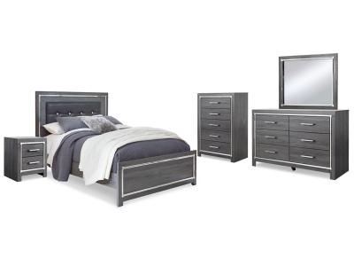 Signature Design by Ashley® Lodanna Queen Panel Bed, Dresser, Mirror, Chest and Nightstand - B214B39