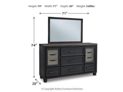 Signature Design by Ashley® Foyland Queen Panel Storage Bed, Dresser and Mirror - B989B3
