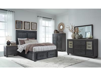 Signature Design by Ashley® Foyland Queen Panel Storage Bed, Dresser and Mirror - B989B3