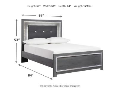 Signature Design by Ashley® Lodanna Full Panel Bed, Dresser and Mirror - B214B8
