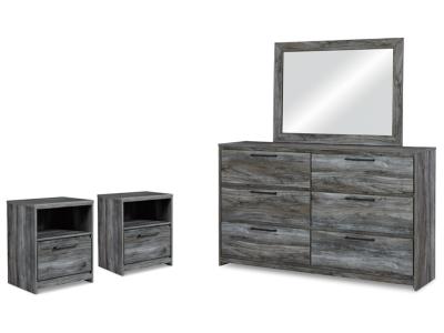 Signature Design by Ashley® Baystorm Dresser, Mirror and 2 Nightstands - B221B64