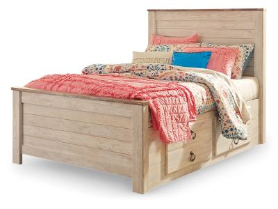 Signature Design by Ashley® Willowton Full Panel Bed with Storage, Dresser and Mirror - B267B52