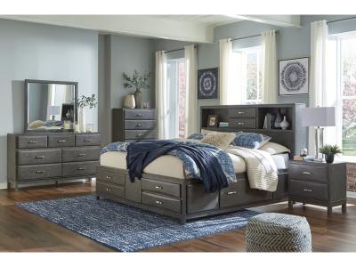 Signature Design by Ashley® Caitbrook Queen Storage Bed, Dresser, Mirror, Chest and 2 Nightstands - B476B26