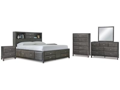 Signature Design by Ashley® Caitbrook Queen Storage Bed, Dresser, Mirror, Chest and 2 Nightstands - B476B26