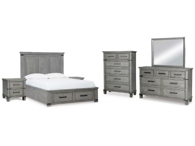 Signature Design by Ashley® Russelyn Queen Panel Storage Bed, Dresser, Mirror, Chest and 2 Nightstands - B772B14