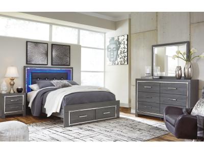 Signature Design by Ashley® Lodanna Queen Storage Bed, Dresser, Mirror and 2 Nightstands - B214B40