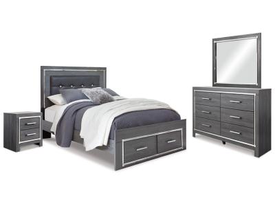 Signature Design by Ashley® Lodanna Queen Storage Bed, Dresser, Mirror and 2 Nightstands - B214B40