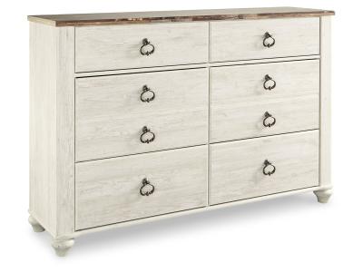 Signature Design by Ashley® Willowton Twin Panel Bed and Dresser - B267B53
