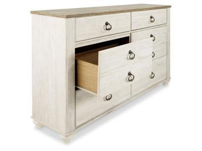 Signature Design by Ashley® Willowton Twin Panel Bed and Dresser - B267B53