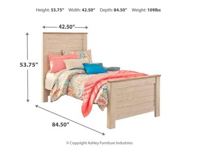 Signature Design by Ashley® Willowton Twin Panel Bed and Dresser - B267B53