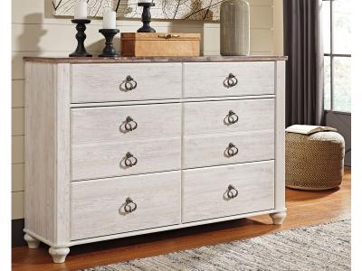 Signature Design by Ashley® Willowton Twin Panel Bed and Dresser - B267B53