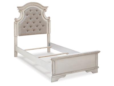 Signature Design by Ashley® Realyn Twin Upholstered Panel Bed and Nightstand - B743B53