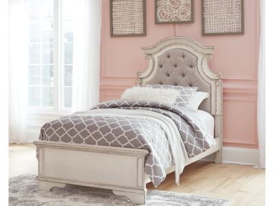 Signature Design by Ashley® Realyn Twin Upholstered Panel Bed and Nightstand - B743B53
