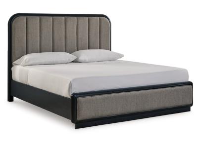 Signature Design by Ashley® Rowanbeck California King Upholstered Panel Bed, Dresser and Mirror - B821B7