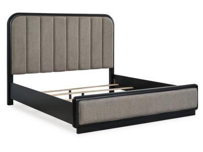 Signature Design by Ashley® Rowanbeck California King Upholstered Panel Bed, Dresser and Mirror - B821B7