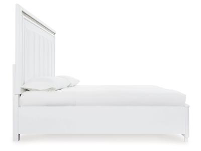 Signature Design by Ashley® Chalanna Queen Upholstered Storage Bed, Dresser and Mirror - B822B3