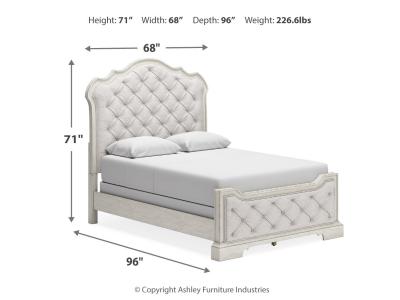 Signature Design by Ashley® Arlendyne Queen Upholstered Bed, Dresser and Mirror - B980B3