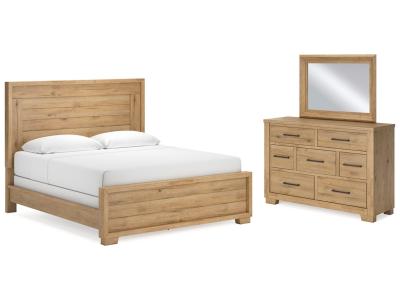 Signature Design by Ashley® Galliden California King Panel Bed, Dresser and Mirror - B841B7