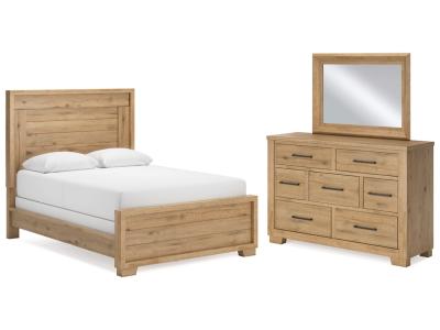 Signature Design by Ashley® Galliden Queen Panel Bed, Dresser and Mirror - B841B3