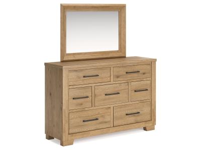 Signature Design by Ashley® Galliden Queen Panel Bed, Dresser and Mirror - B841B3