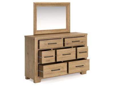 Signature Design by Ashley® Galliden Queen Panel Bed, Dresser and Mirror - B841B3