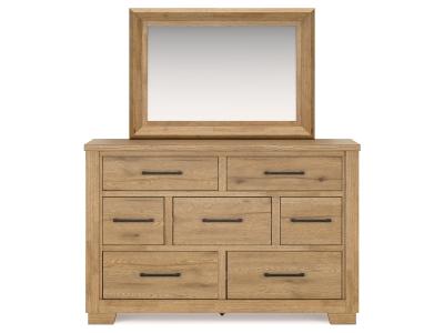 Signature Design by Ashley® Galliden Queen Panel Bed, Dresser and Mirror - B841B3
