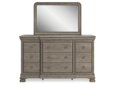 Signature Design by Ashley® Lexorne Queen Sleigh Bed, Dresser and Mirror - B924B3