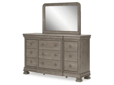 Signature Design by Ashley® Lexorne Queen Sleigh Bed, Dresser and Mirror - B924B3
