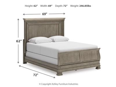 Signature Design by Ashley® Lexorne Queen Sleigh Bed, Dresser and Mirror - B924B3