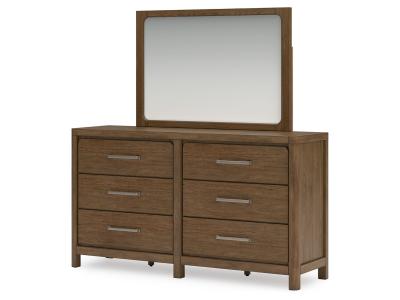 Signature Design by Ashley® Cabalynn California King Upholstered Bed, Dresser and Mirror - B974B11