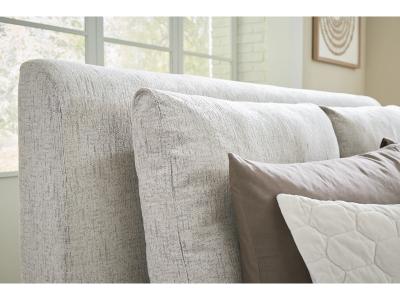 Signature Design by Ashley® Cabalynn California King Upholstered Bed, Dresser and Mirror - B974B11