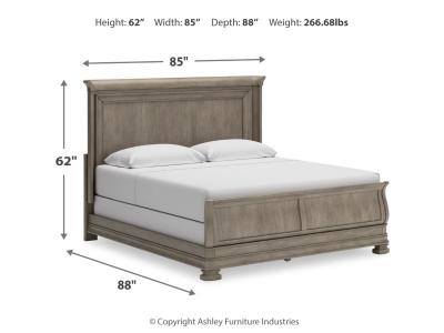 Signature Design by Ashley® Lexorne California King Sleigh Bed, Dresser and Mirror - B924B9