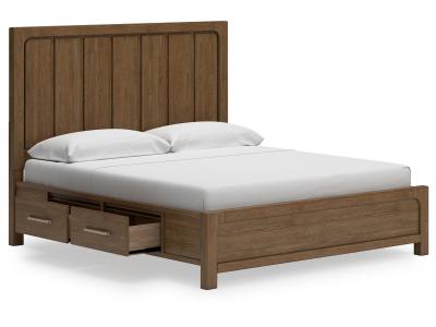 Signature Design by Ashley® Cabalynn California King Panel Bed with Storage, Dresser and Mirror - B974B13