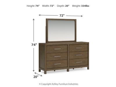 Signature Design by Ashley® Cabalynn California King Panel Bed with Storage, Dresser and Mirror - B974B13